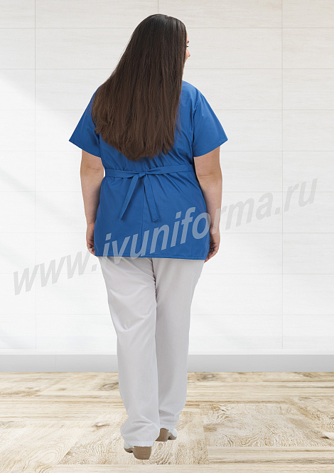 Блуза медицинская цветная "Вилора" (size +)